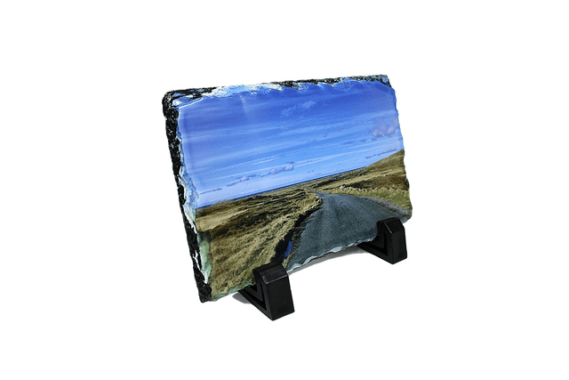 Single Track Road, Isle of South Uist, Glossy Slate Picture  