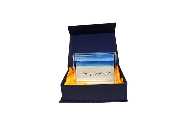 Isle of North Uist Beach Glass Block 
