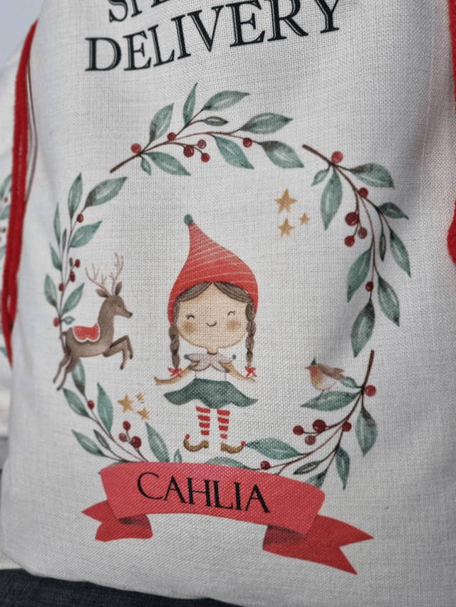 Personalised Large Santa Sack 50x68cm