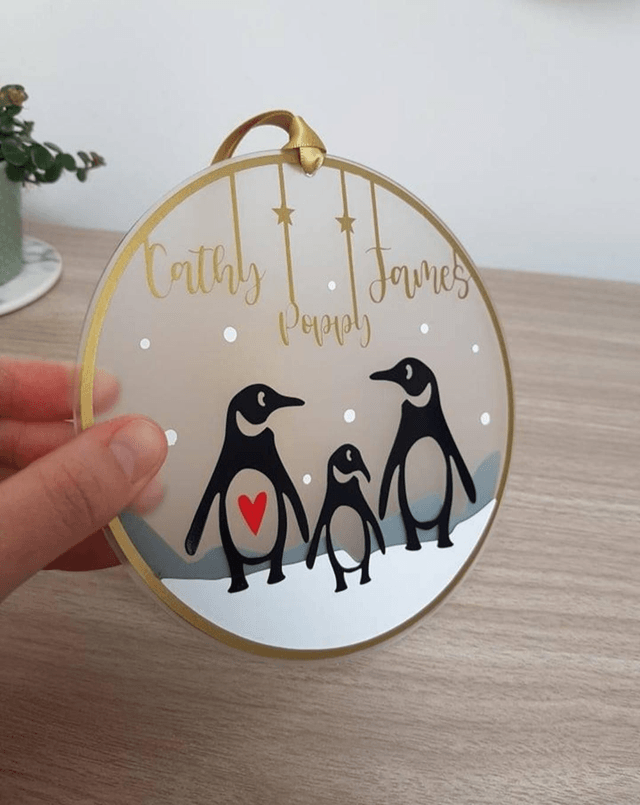 Penguin Couple/Family Hanging Decoration