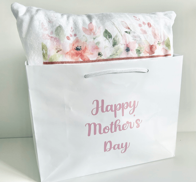 Reserved for Mum, Soft Velour Pillow 40x40- Gift Bag with No Text