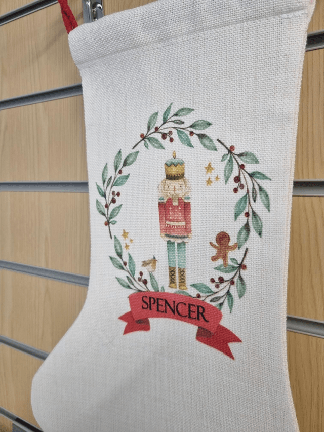 PRE ORDER Personalised Nutcracker Christmas Stocking 