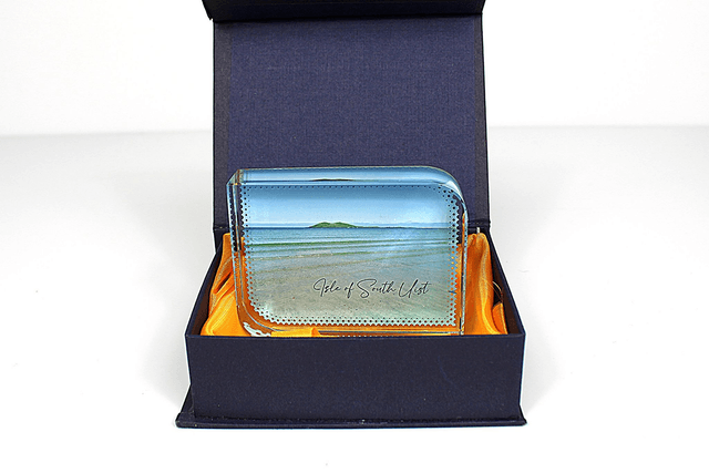 Isle of South Uist, Orosay Hill. Glass Block