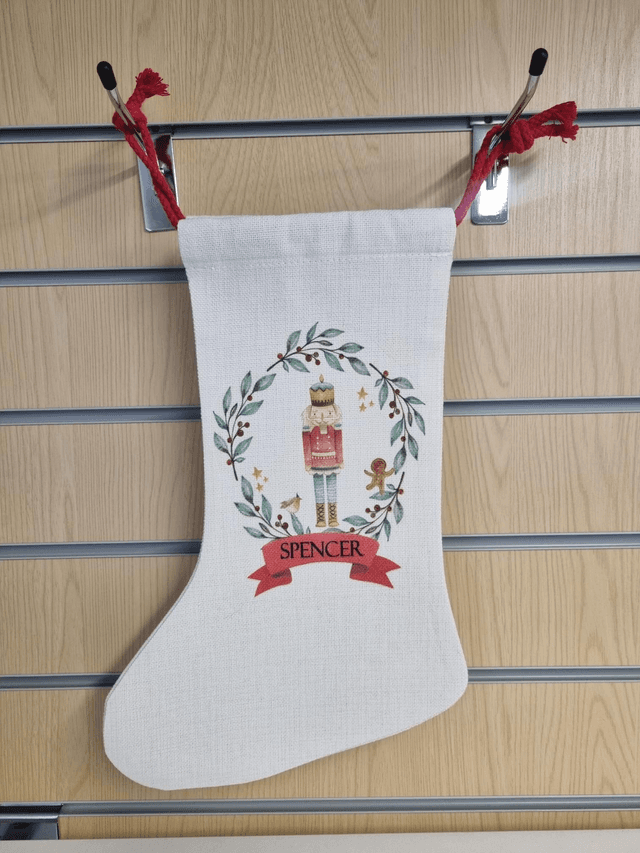 PRE ORDER Personalised Nutcracker Christmas Stocking 